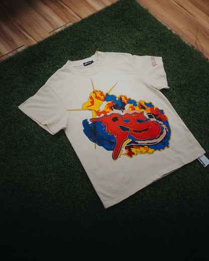 Cream Multi Color Logo T-Shirt